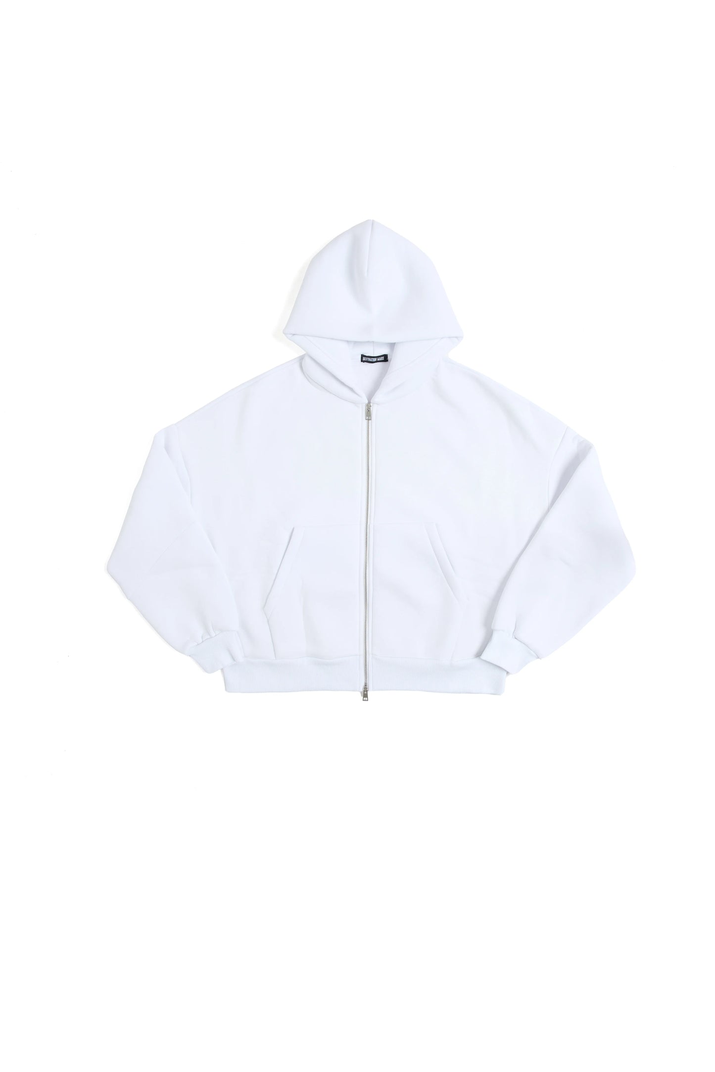 THIS ZIP HOODIE SLIPS ON QUIET AND LEAVES A MARK.